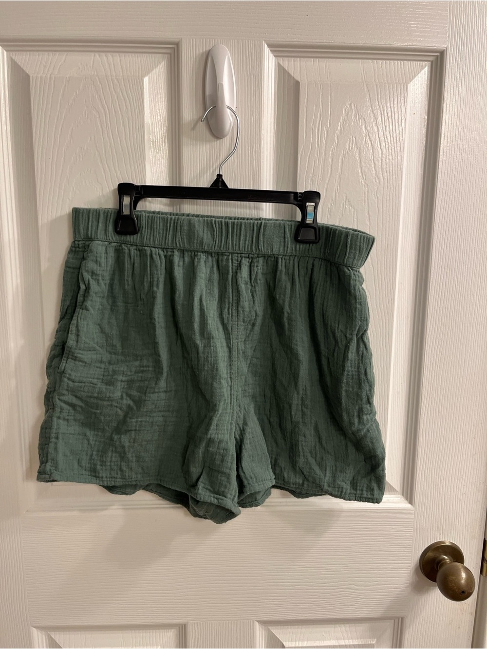 Universal Thread High-Waist Textured Green Shorts